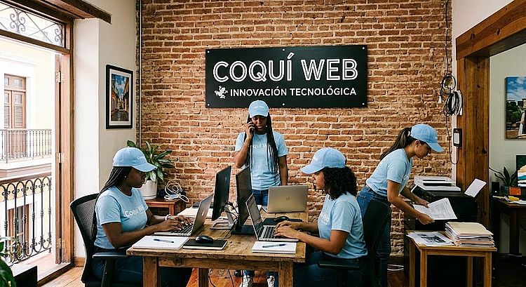 Coqui Web Illustration Office
